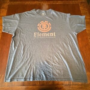 Element Wind Water Fire Earth Logo Graphic T Shirt XXL Skate Streetwear Tee